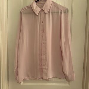 American Eagle Outfitters Light Pink Button Down Shirt